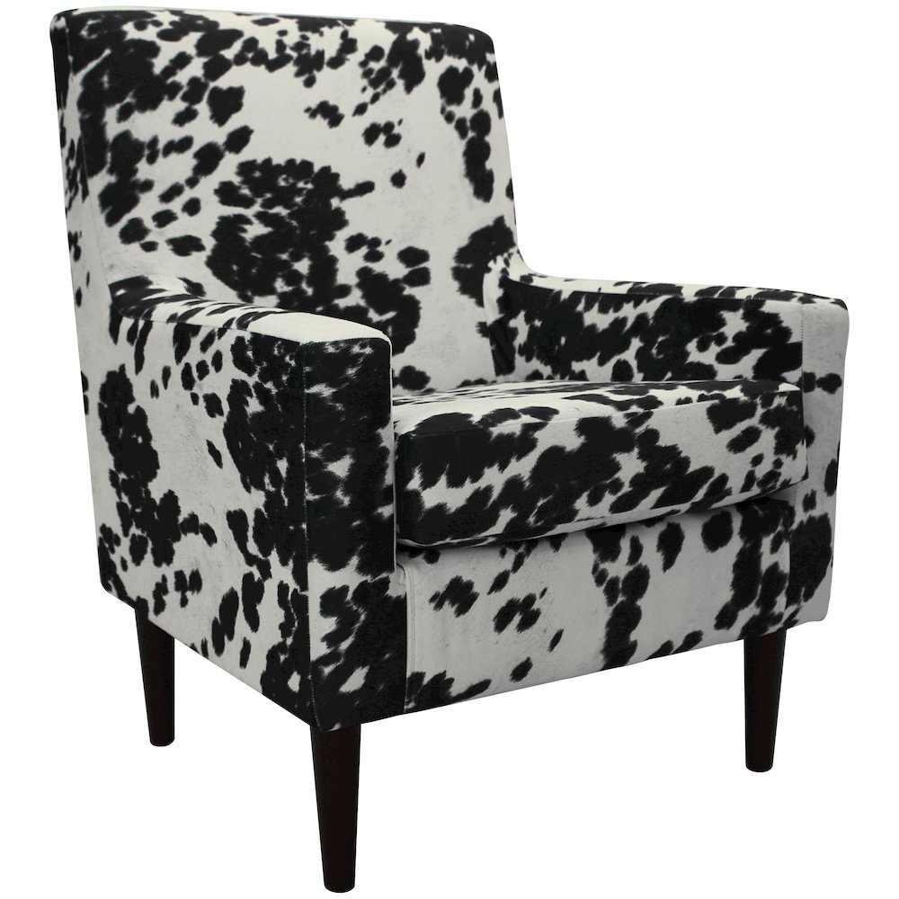 Emma Arm Chair - Cowhide Black. Picture 1