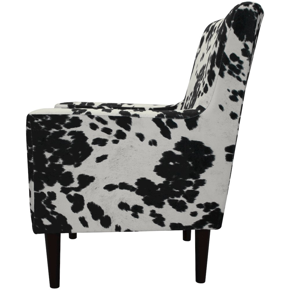 Emma Arm Chair - Cowhide Black. Picture 6