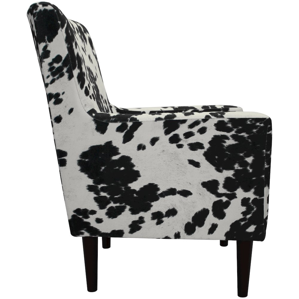 Emma Arm Chair - Cowhide Black. Picture 8