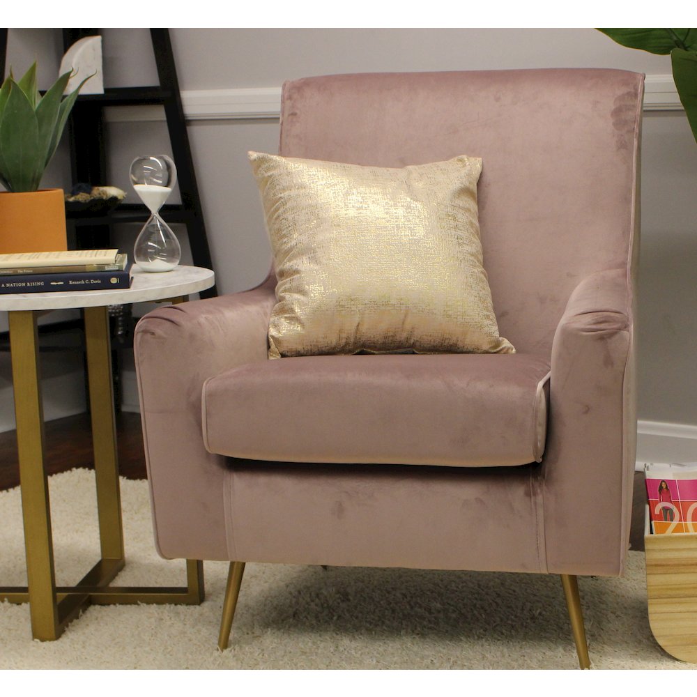 Lana Mid Century Arm Chair - Chantel Rose. Picture 6