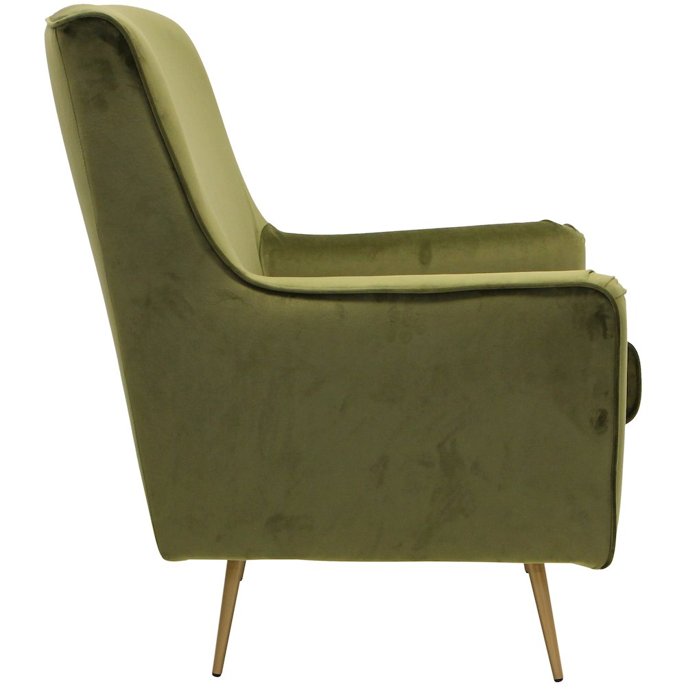 Lana Mid Century Arm Chair - Chantel Avocado. Picture 4