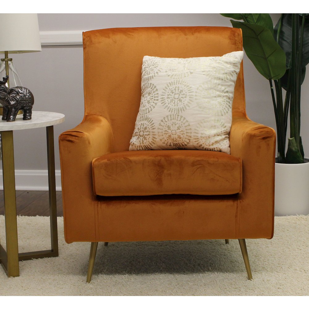 Lana Mid Century Arm Chair - Chantel Harvest. Picture 6