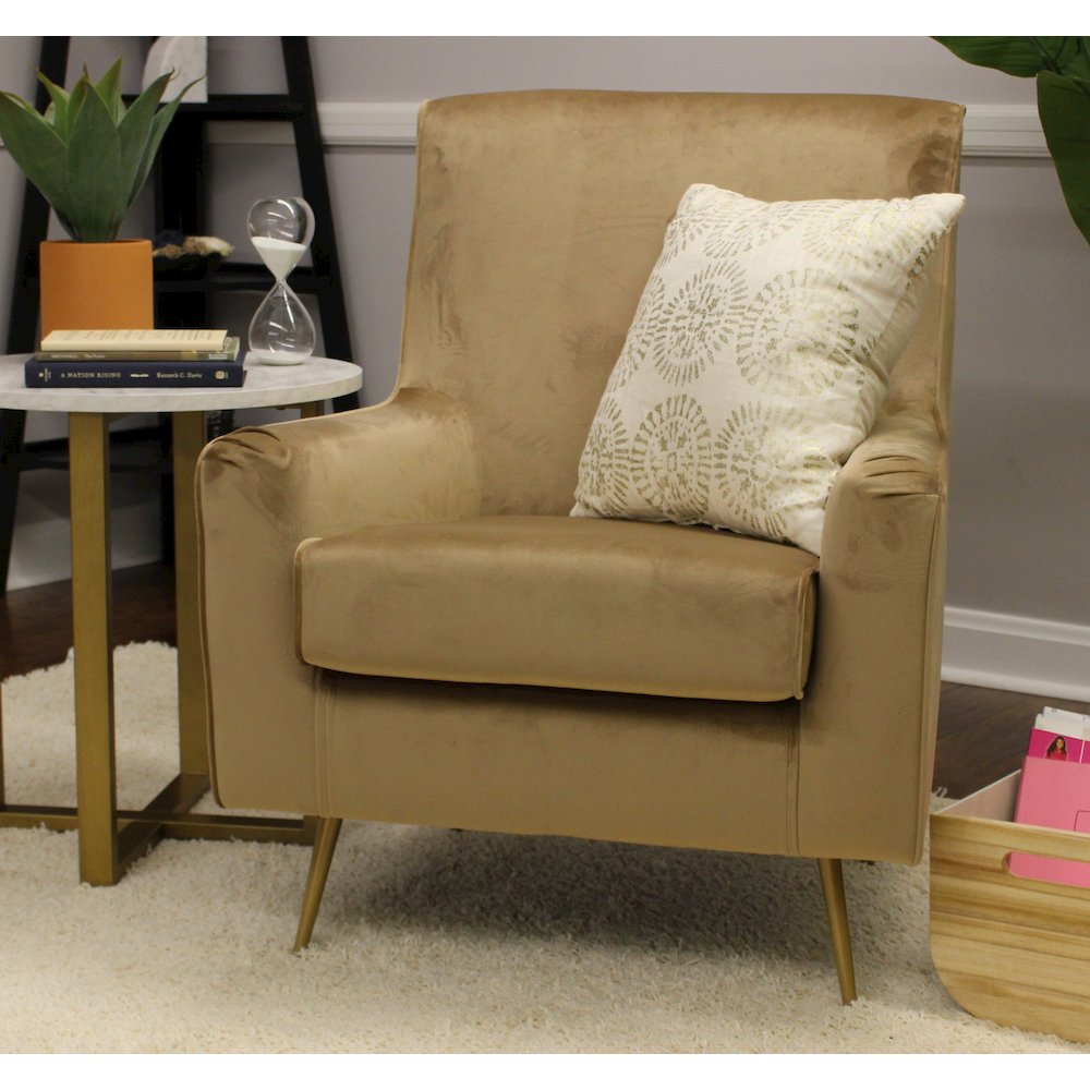 Lana Mid Century Arm Chair - Chantel Taupe. Picture 6