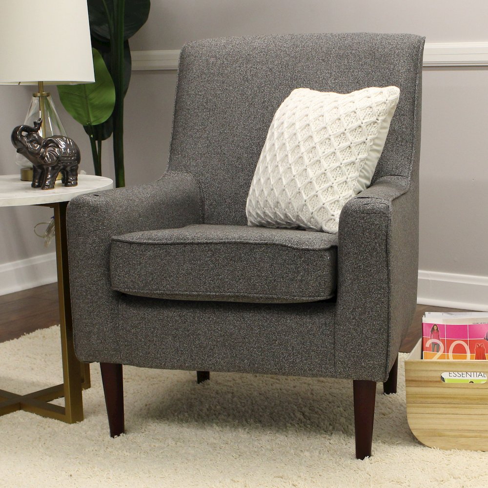Laura Mid Century Arm Chair - Terrace Granite. Picture 7