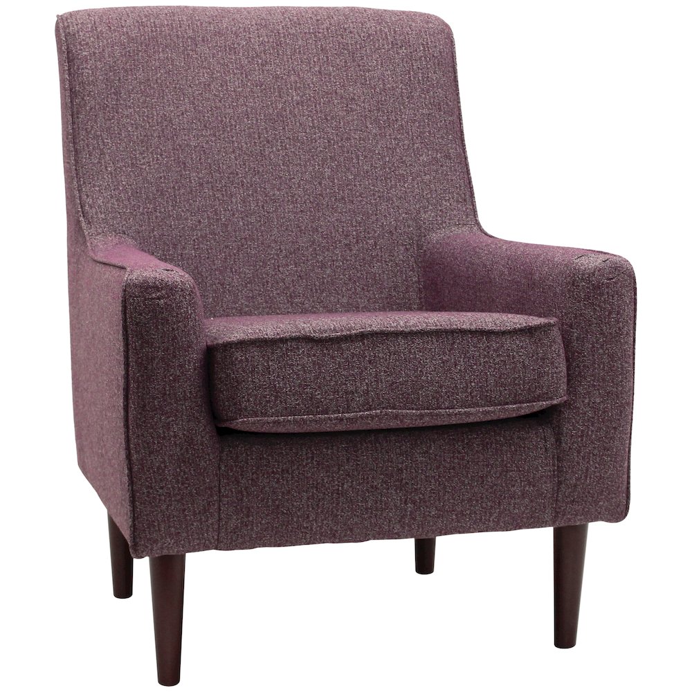 Laura Mid Century Arm Chair - Terrace Plum Purple. Picture 1