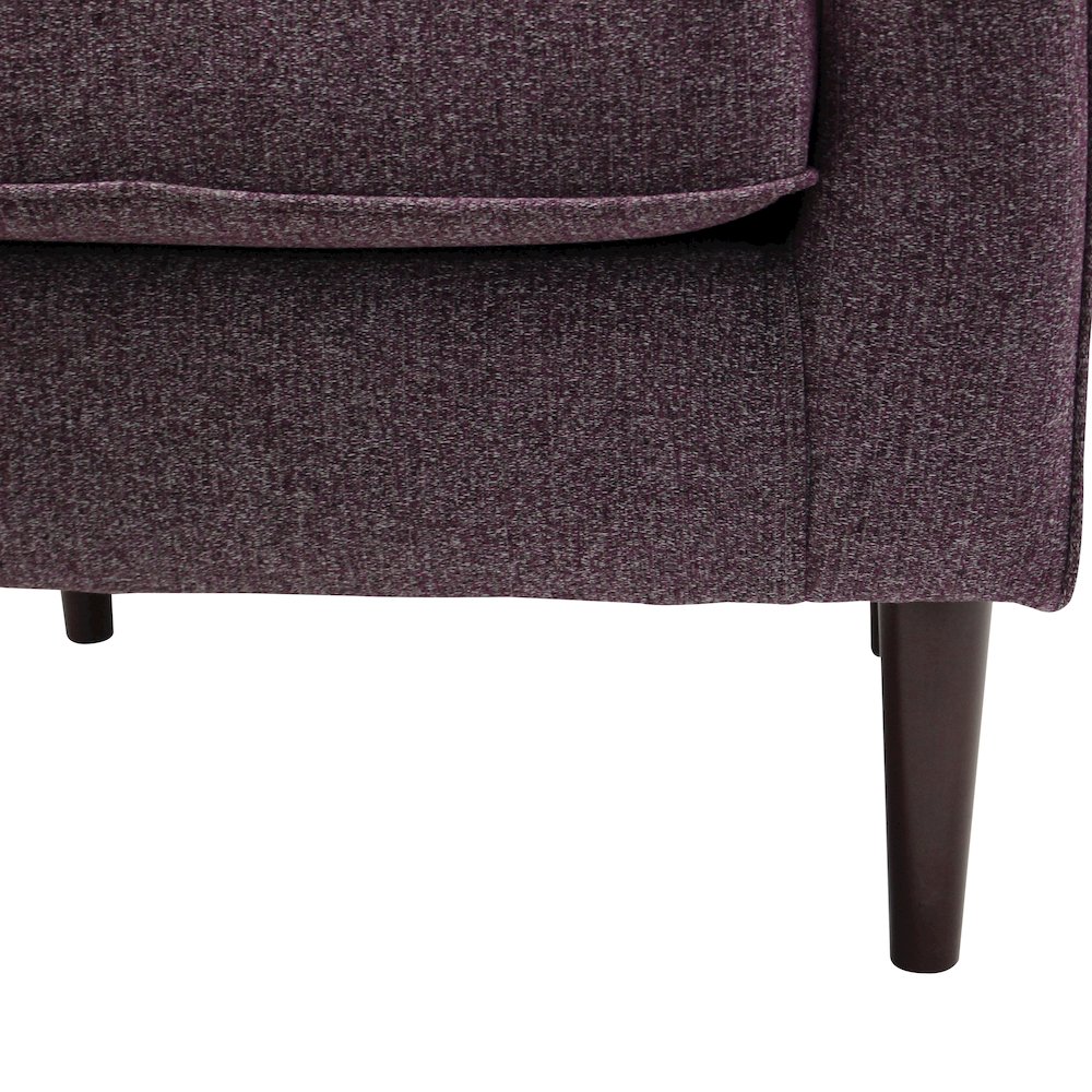 Laura Mid Century Arm Chair - Terrace Plum Purple. Picture 5