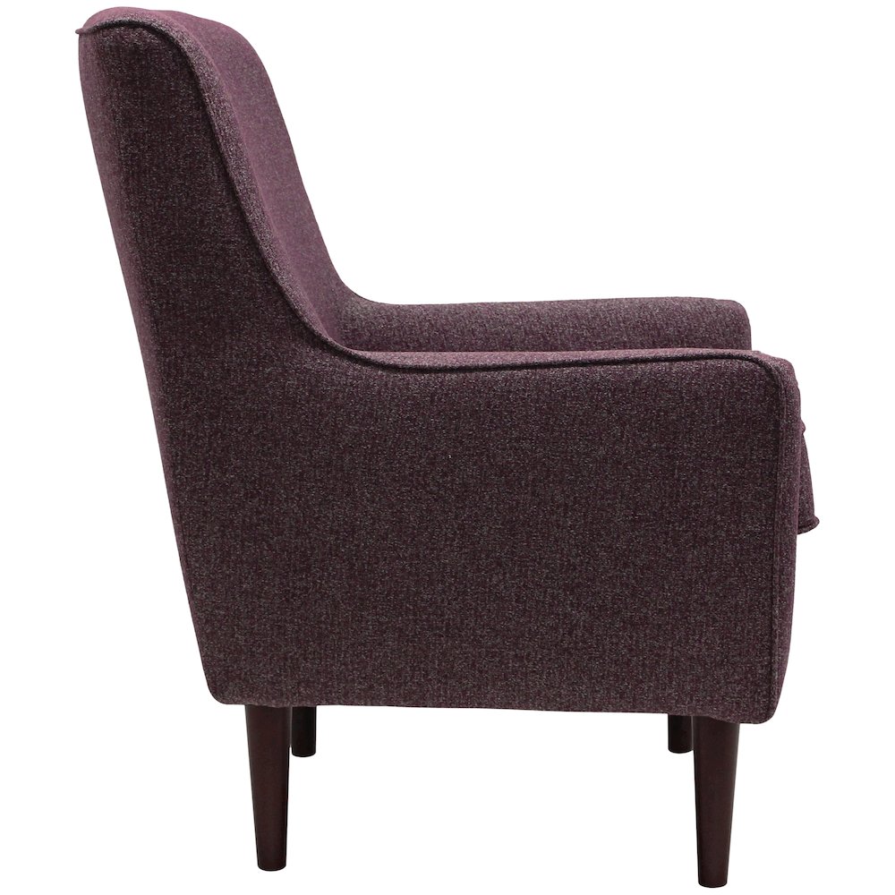 Laura Mid Century Arm Chair - Terrace Plum Purple. Picture 7
