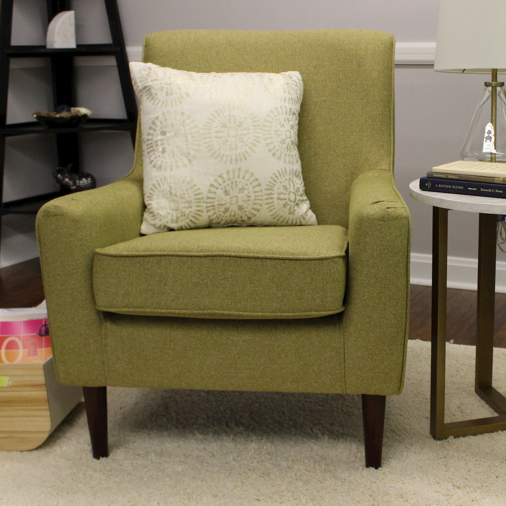 Laura Mid Century Arm Chair - Terrace Green. Picture 6