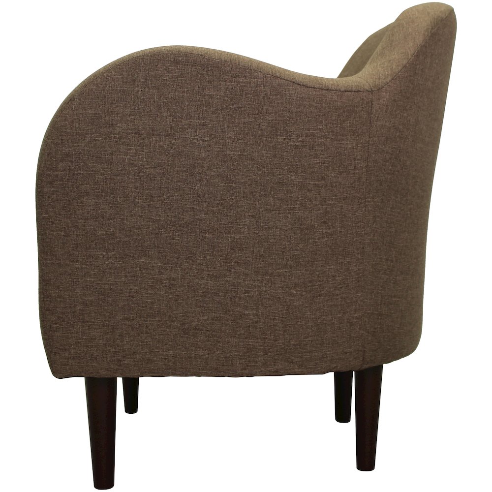 Julian Mid Century Arm Chair - Pecan. Picture 4