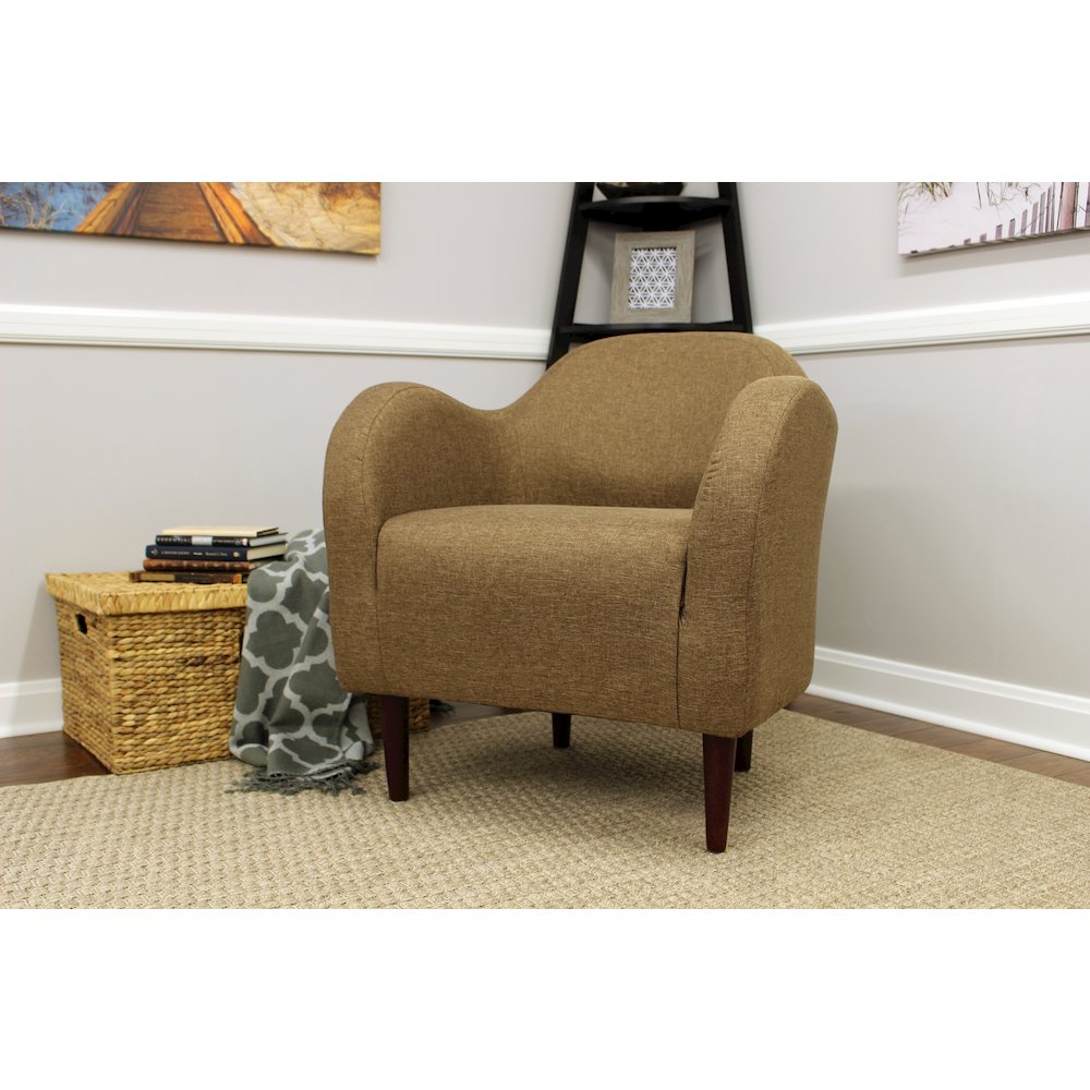 Julian Mid Century Arm Chair - Pecan. Picture 5