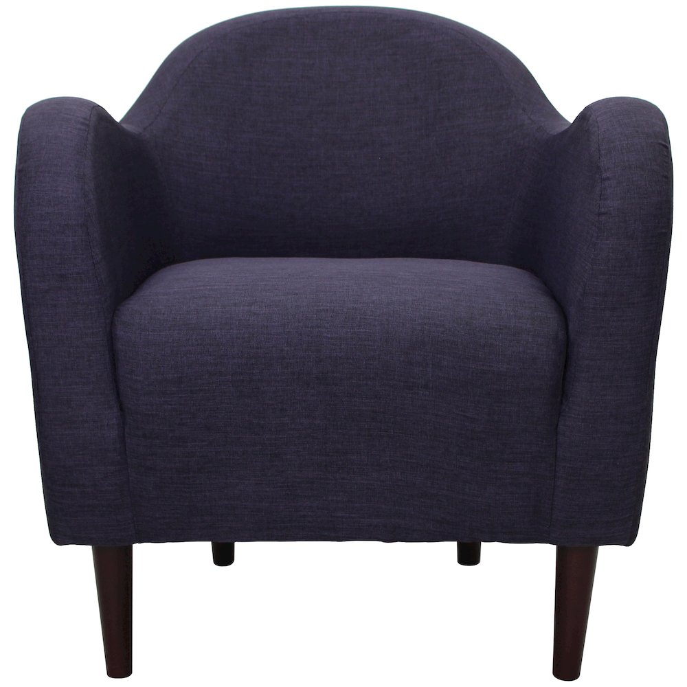 Julian Mid Century Arm Chair - Eggplant. Picture 8