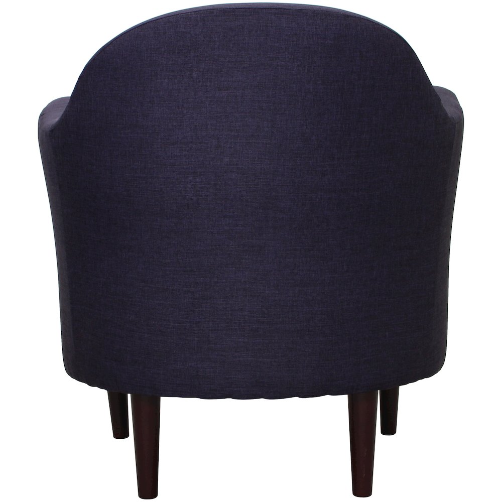 Julian Mid Century Arm Chair - Eggplant. Picture 4