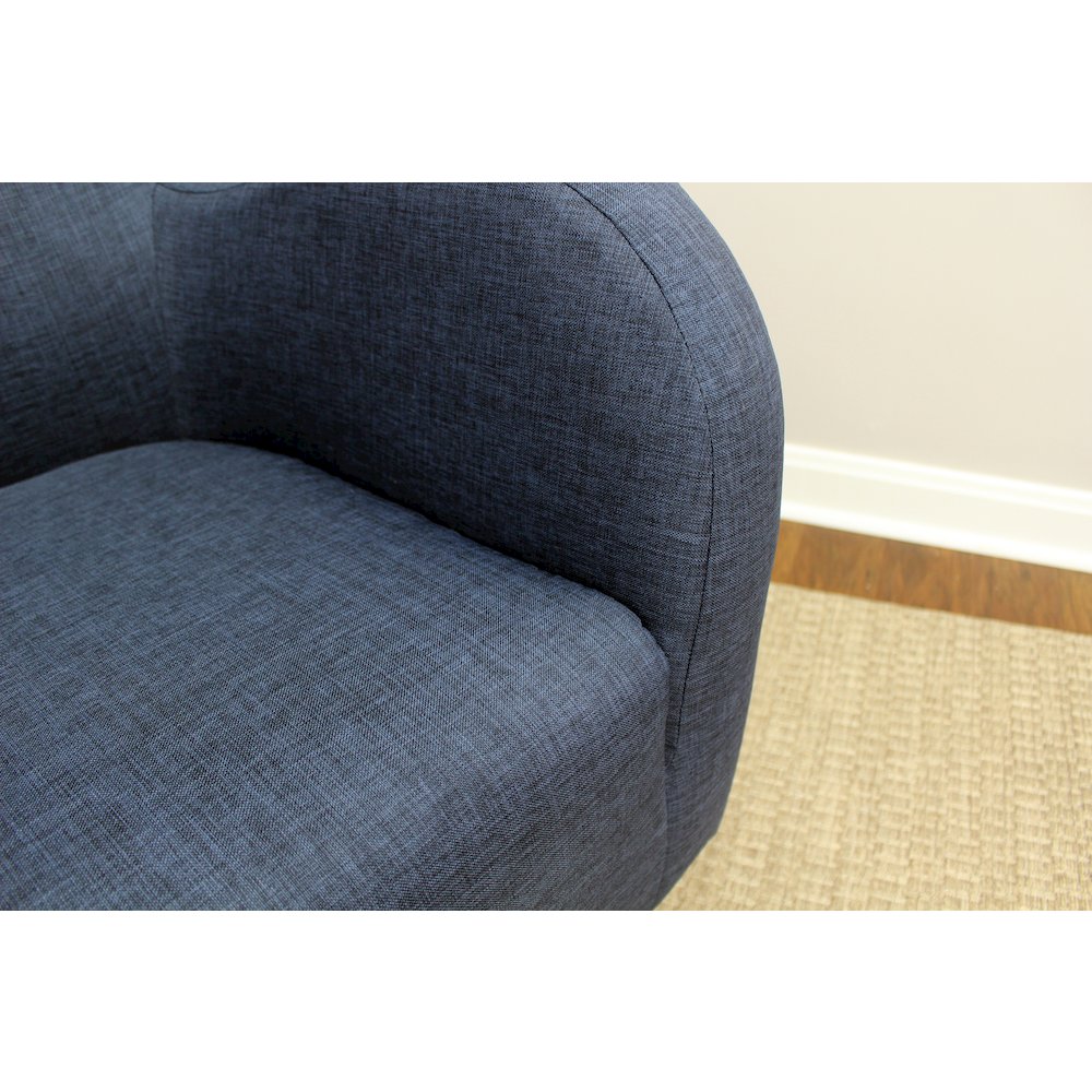 Julian Mid Century Arm Chair - Navy. Picture 5