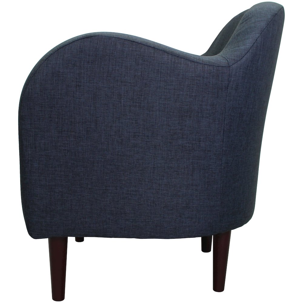 Julian Mid Century Arm Chair - Navy. Picture 6