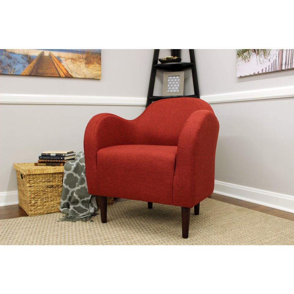 Julian Mid Century Arm Chair - Picante. Picture 5