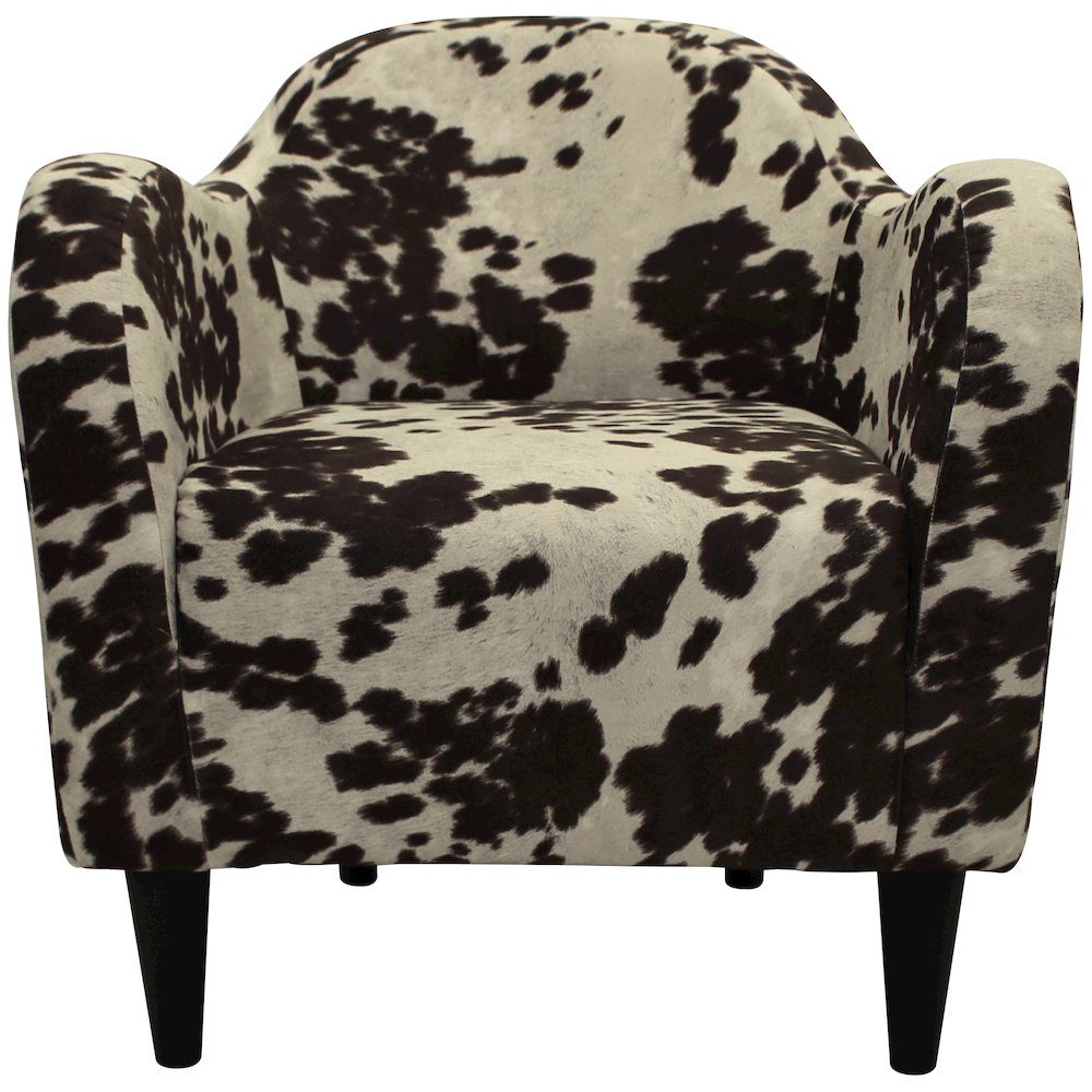 Julian Mid Century Arm Chair - Cowhide Brown. Picture 8