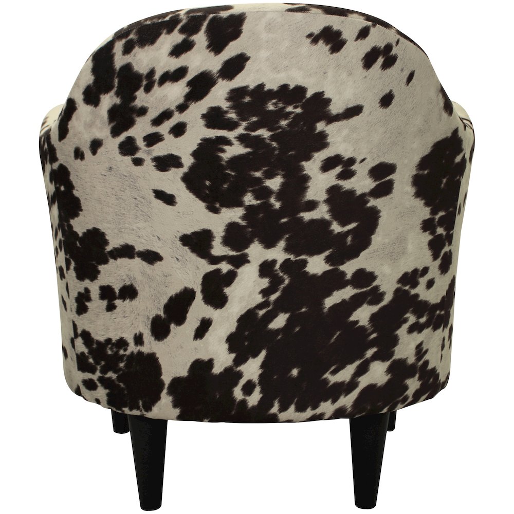 Julian Mid Century Arm Chair - Cowhide Brown. Picture 4