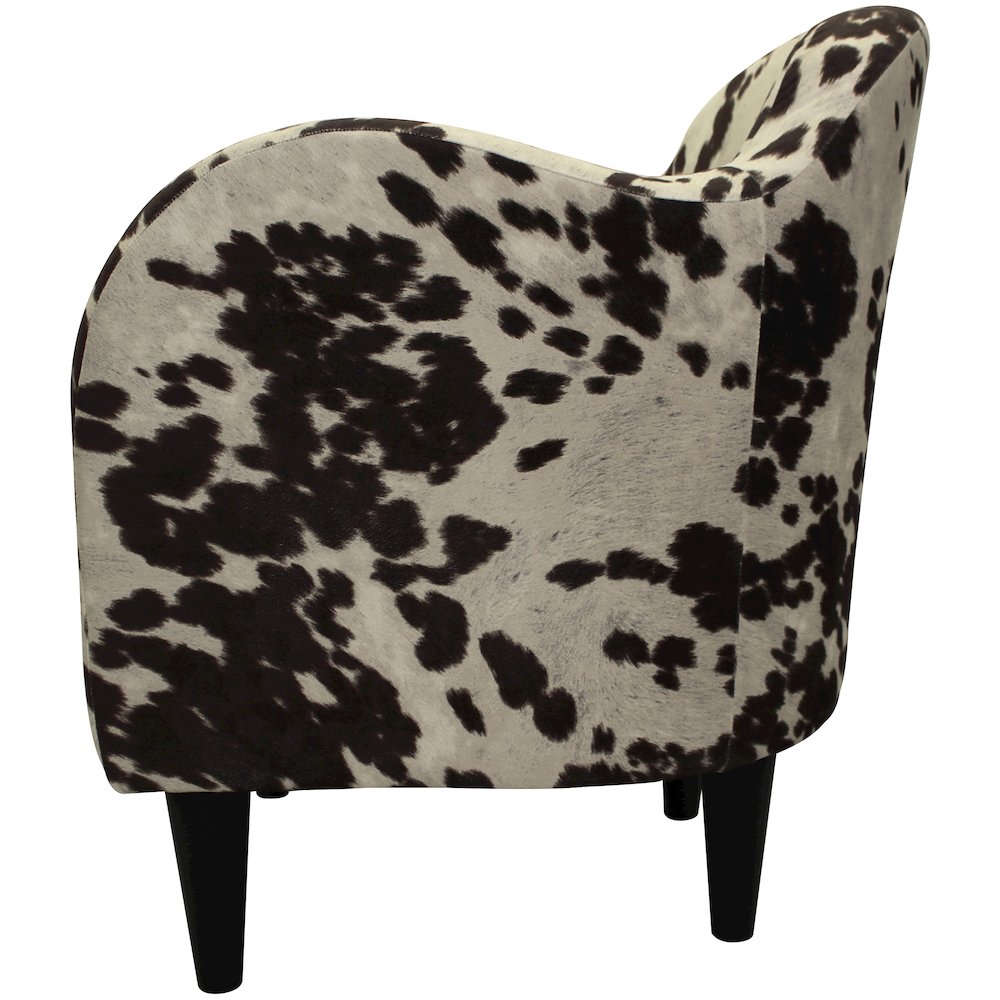 Julian Mid Century Arm Chair - Cowhide Brown. Picture 6
