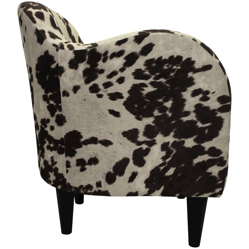 Julian Mid Century Arm Chair - Cowhide Brown. Picture 7
