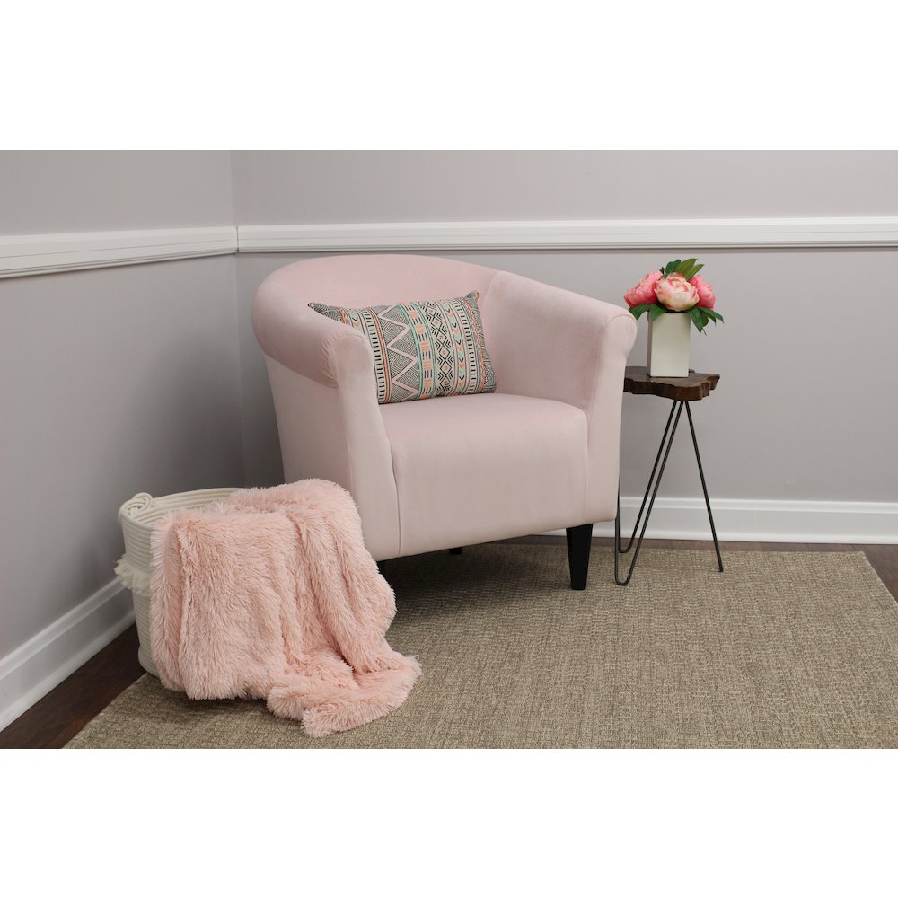 Savannah Club Chair - Microfiber Rose Pink. Picture 7