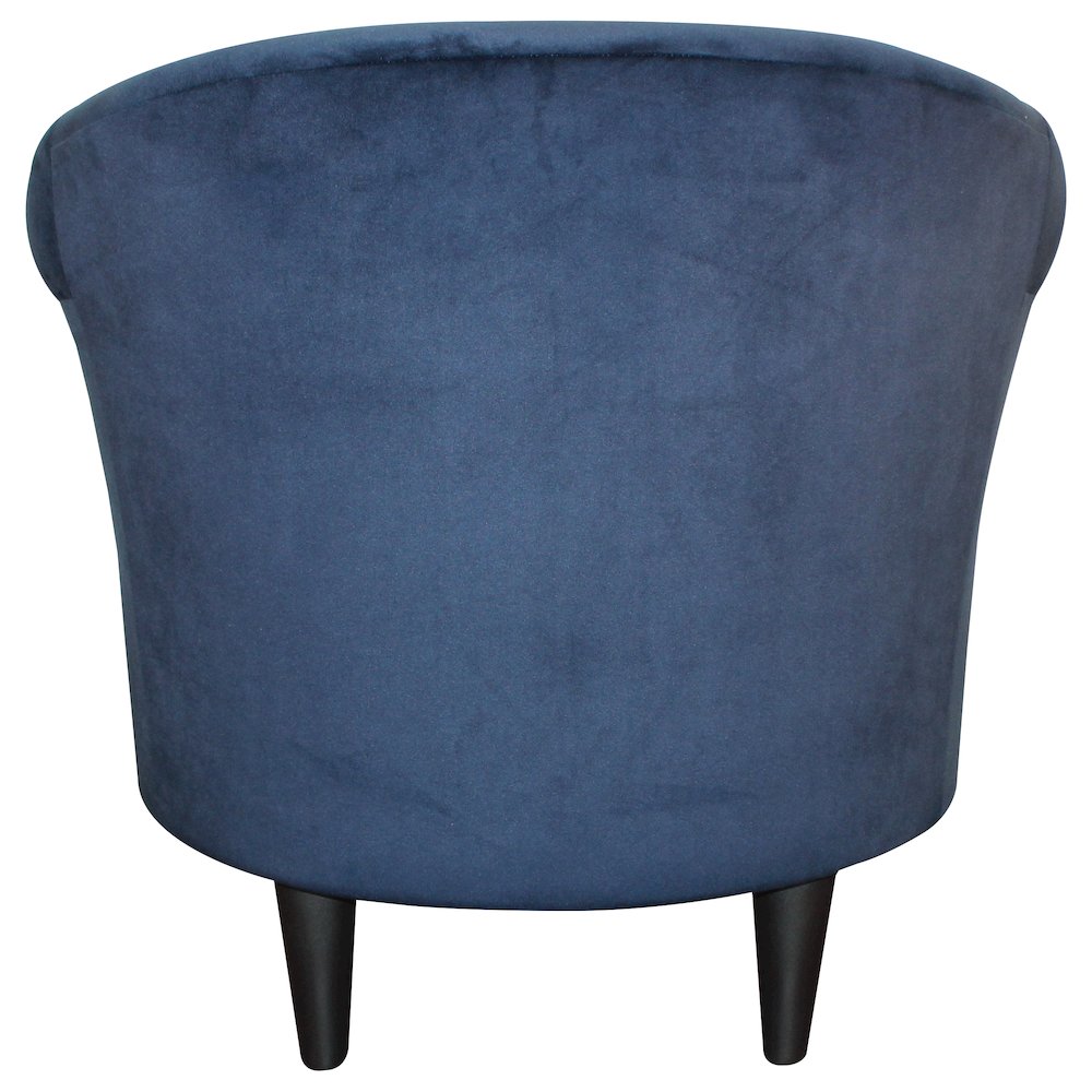 Savannah Club Chair - Microfiber Navy Blue. Picture 4