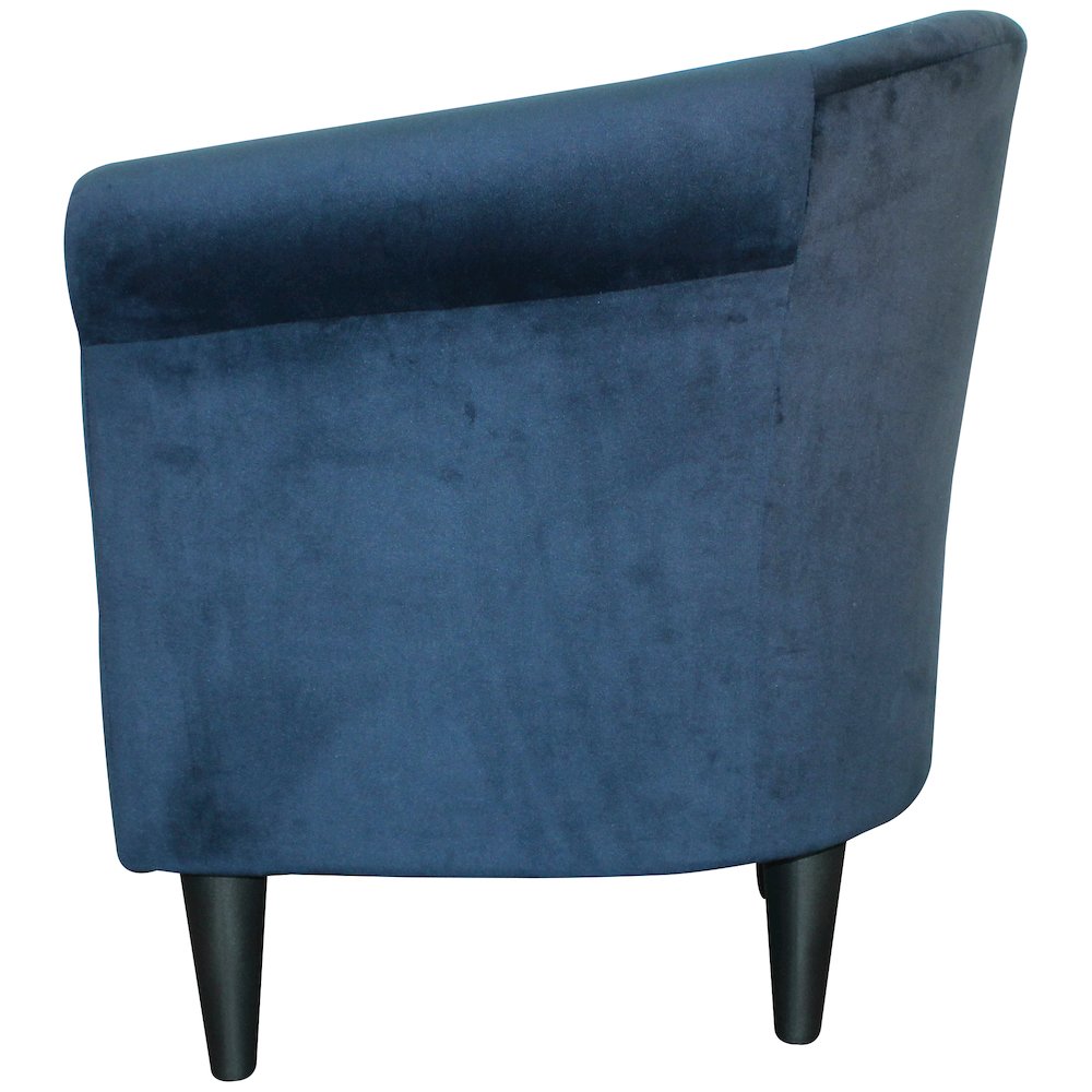 Savannah Club Chair - Microfiber Navy Blue. Picture 6