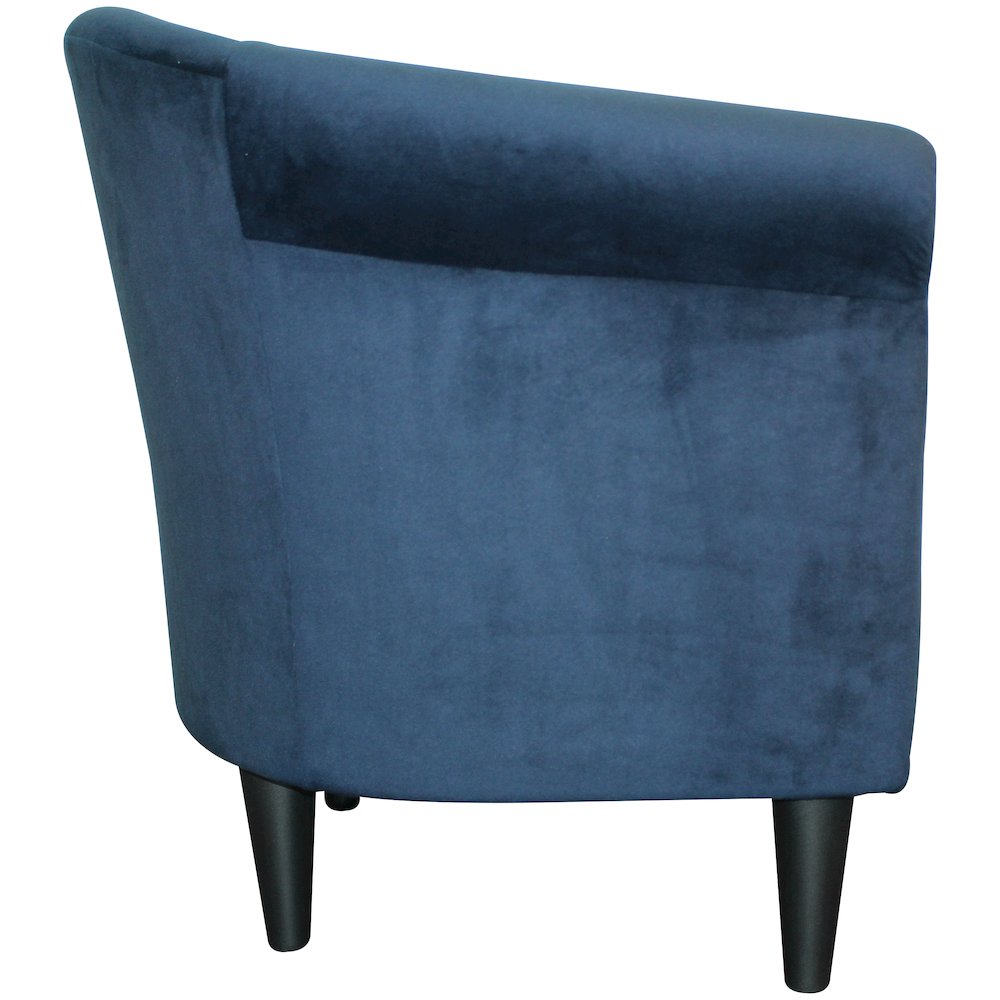 Savannah Club Chair - Microfiber Navy Blue. Picture 7