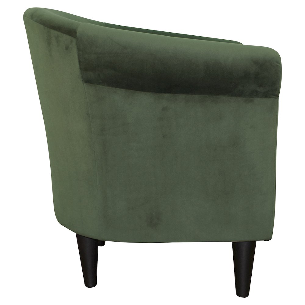 Savannah Club Chair - Microfiber Forrest Green. Picture 7