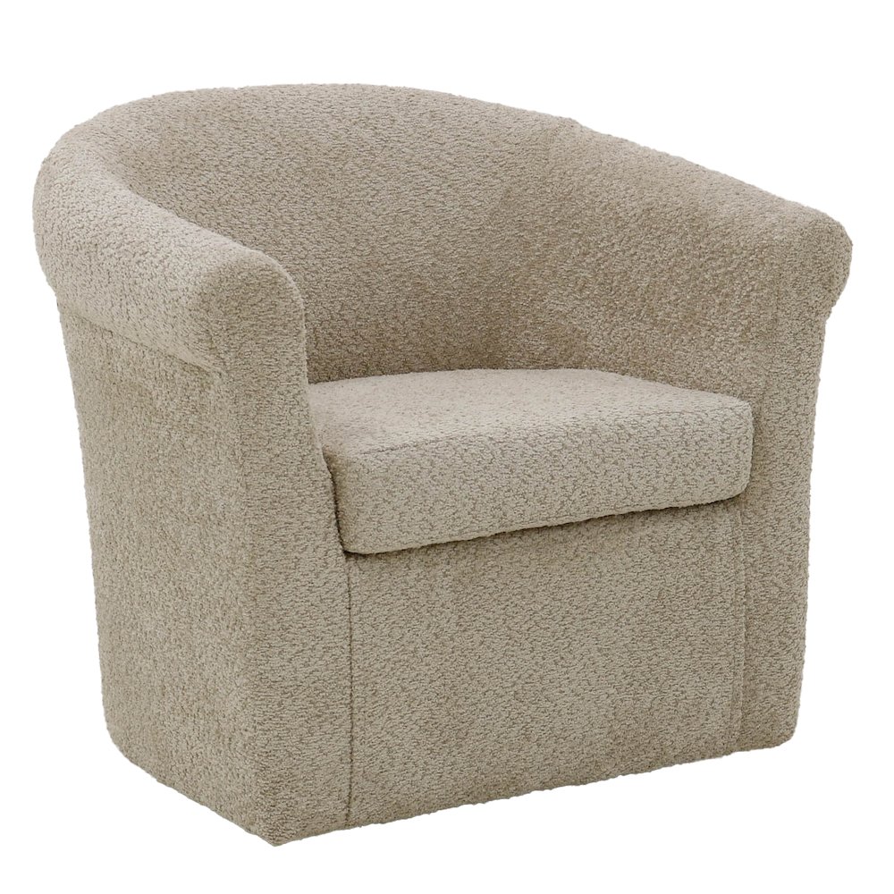 Marlee Swivel Chair  - Boucle Oslo Camel. Picture 1