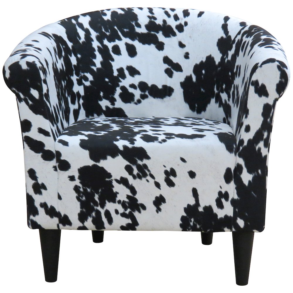 Savannah Club Chair - Cowhide Black. Picture 4