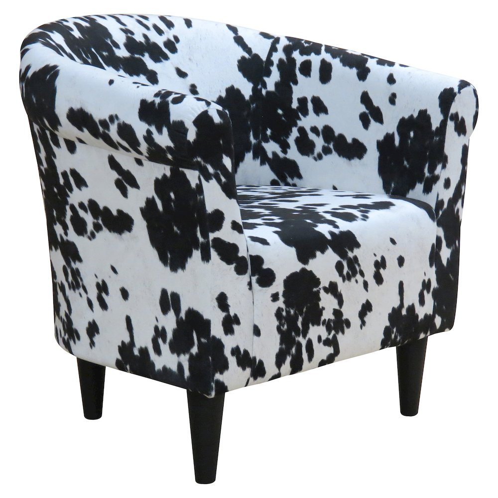 Savannah Club Chair - Cowhide Black. Picture 1