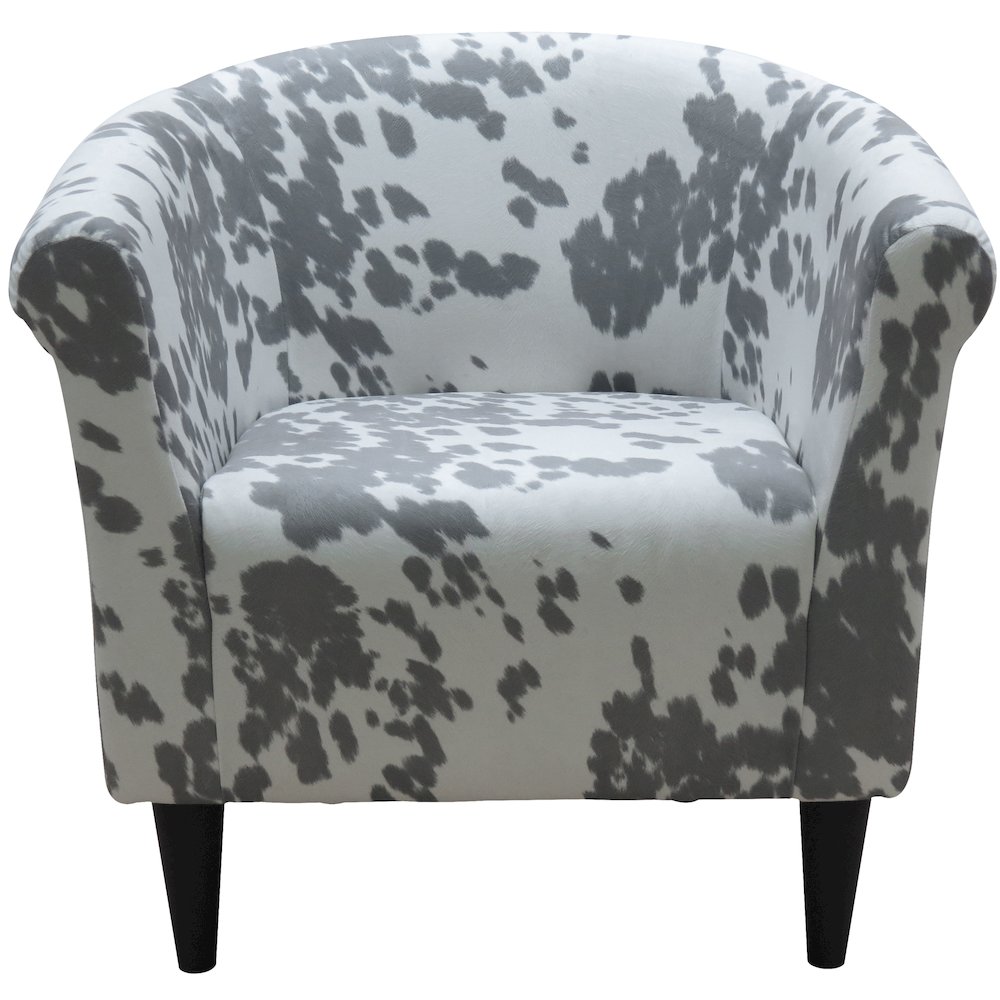 Savannah Club Chair -  Cowhide Silver. Picture 4