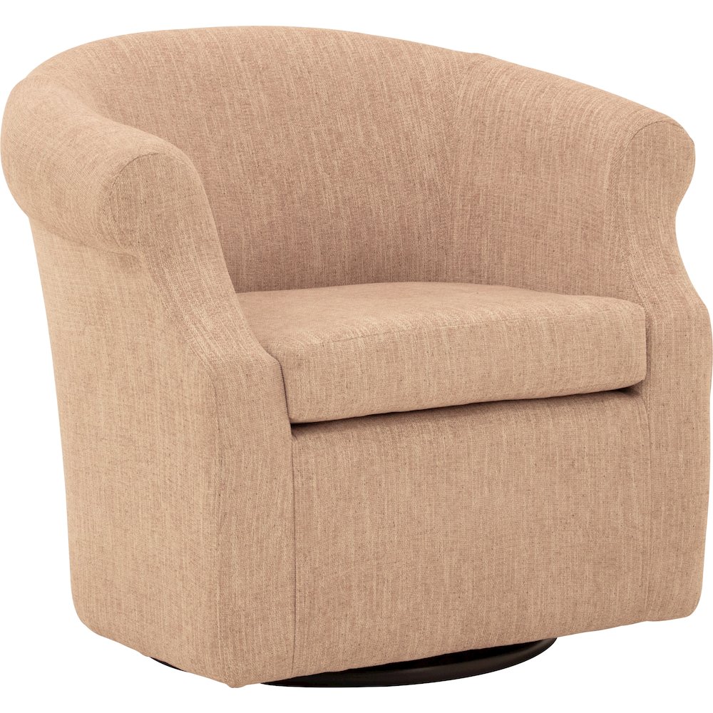 Nikole Swivel Chair  - Hampden Blush Pink. Picture 1