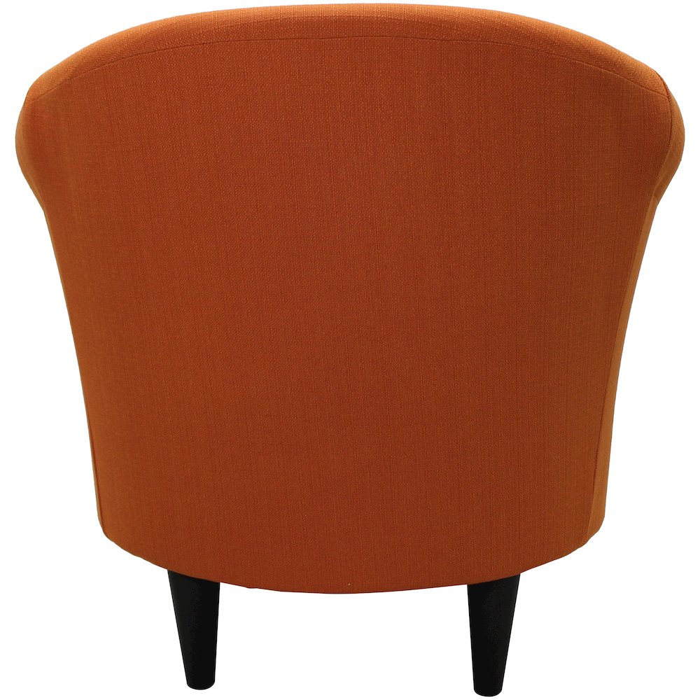 Nikole Club Chair - Stallion Orange. Picture 4