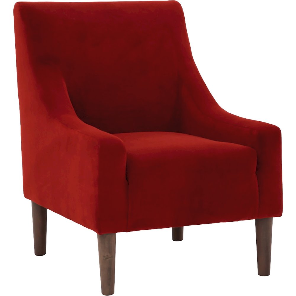 Shea Lounge Chair - Bella Rouge Red. Picture 1