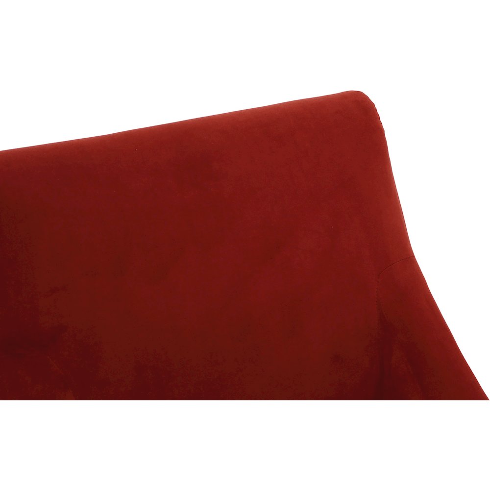 Shea Lounge Chair - Bella Rouge Red. Picture 5