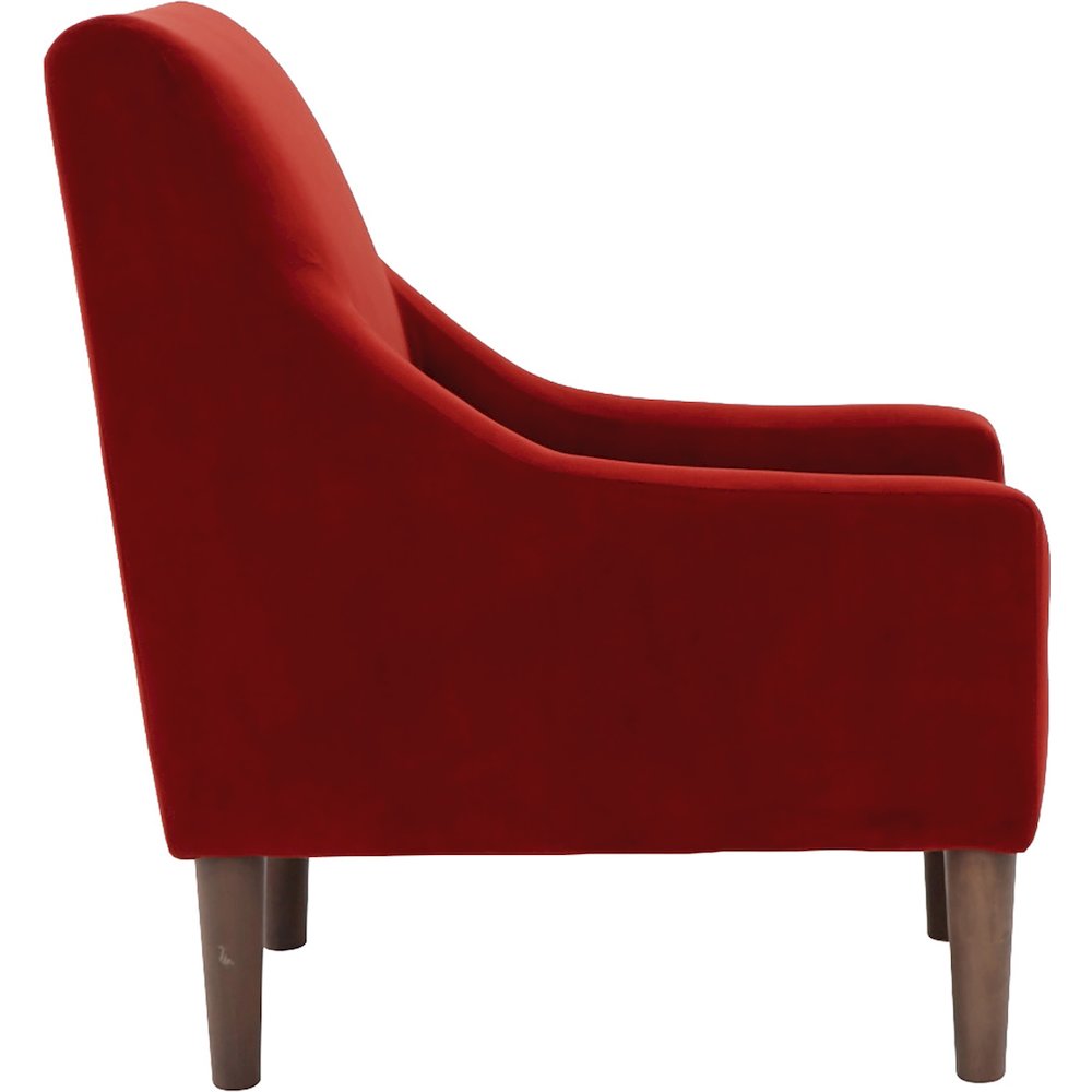 Shea Lounge Chair - Bella Rouge Red. Picture 6
