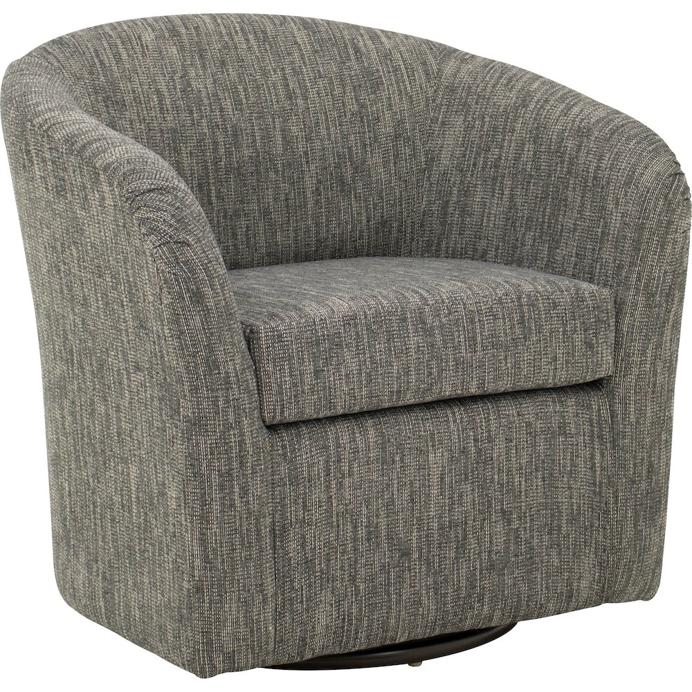 Tub Swivel Chair  - Hampden Charcoal. Picture 1