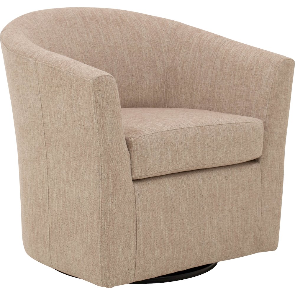 Windsor Swivel Chair  - Hampden Blush Pink. Picture 1