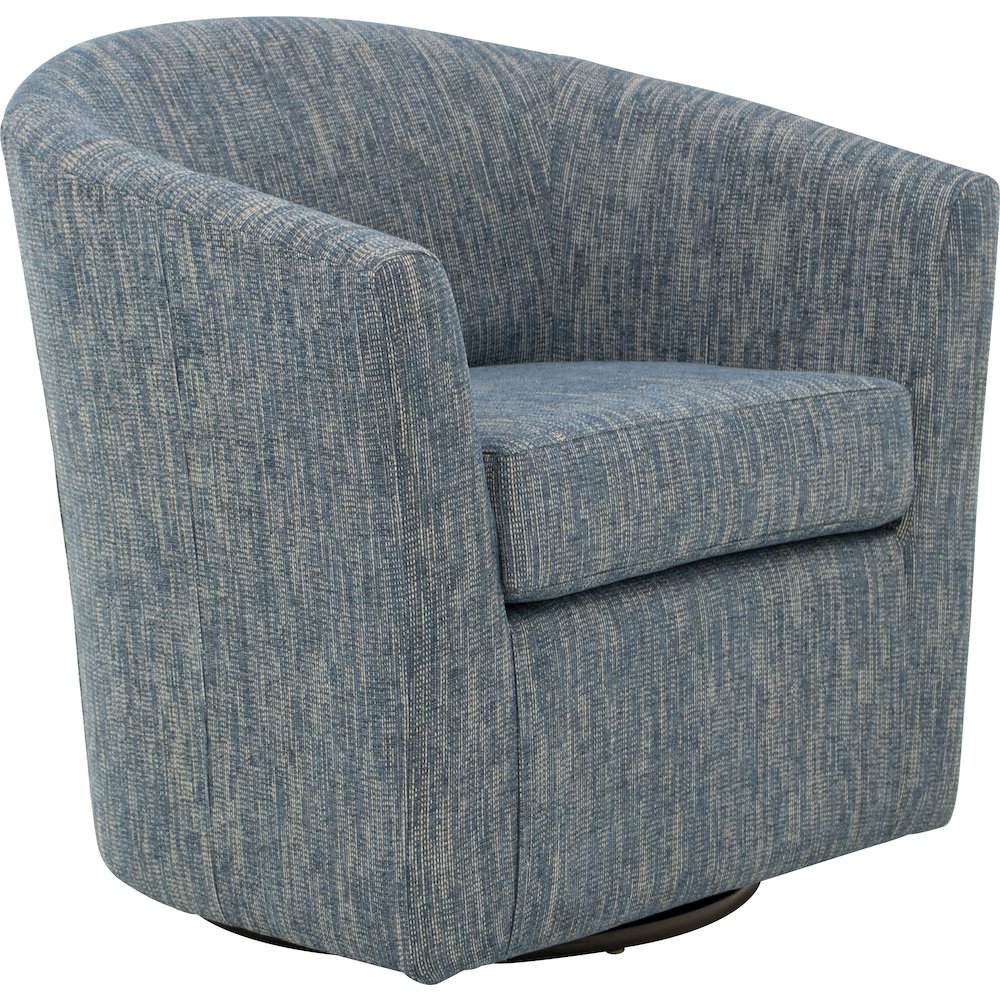 Windsor Swivel Chair  - Hampden Navy. Picture 1