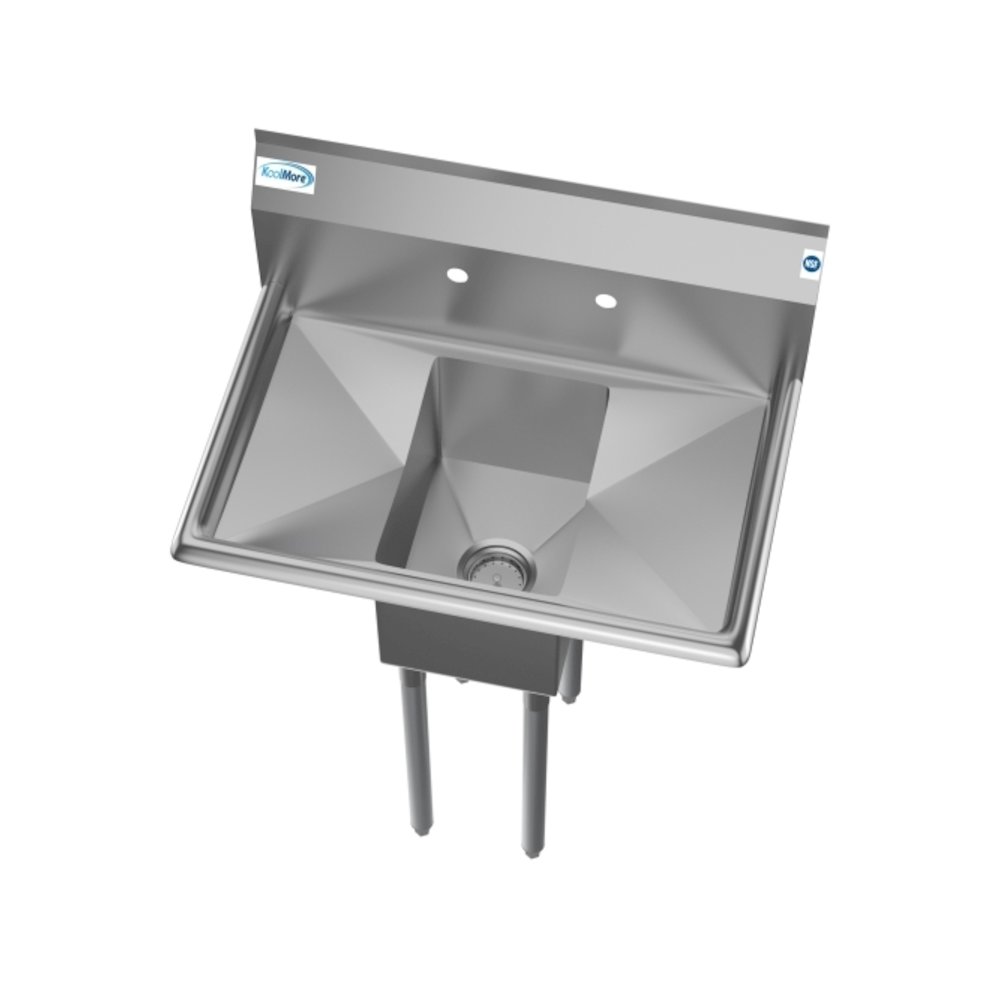 30 in. One Compartment Sink with 2 Drainboards, Bowl Size 10" x 14" x 10". Picture 6