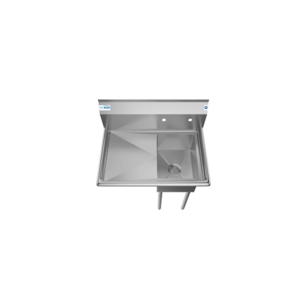 31 in. One Compartment Sink with Drainboard, Bowl Size 12"x 16"x 10". Picture 6