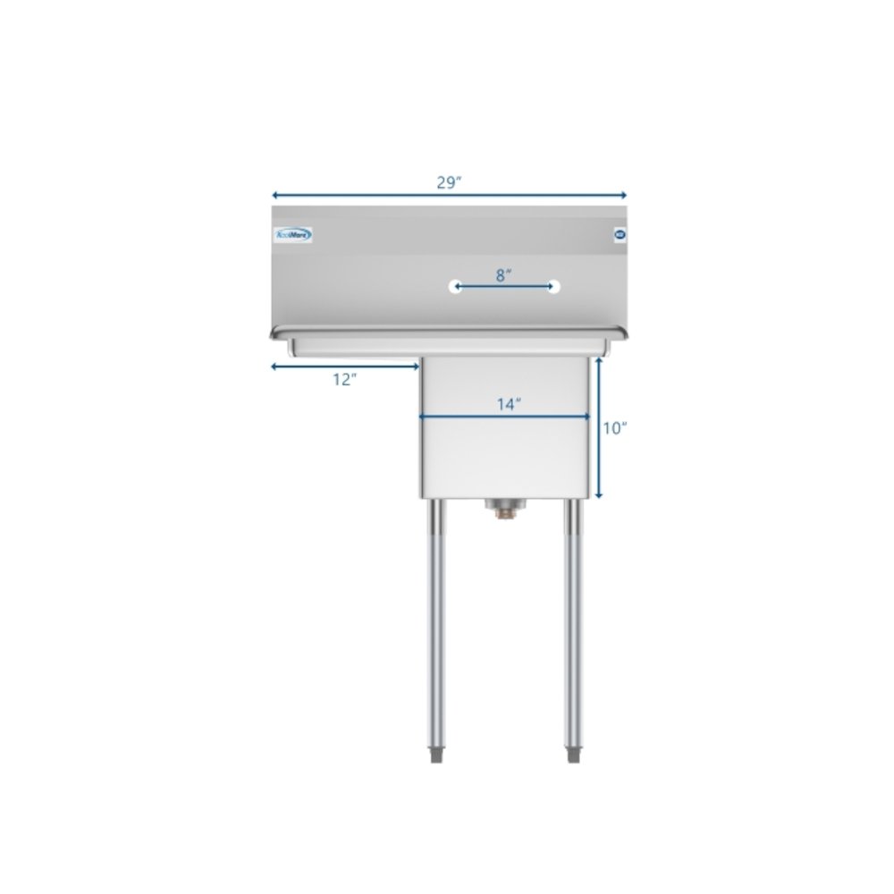 29 in. One compartment Restaurant Sink. Picture 2