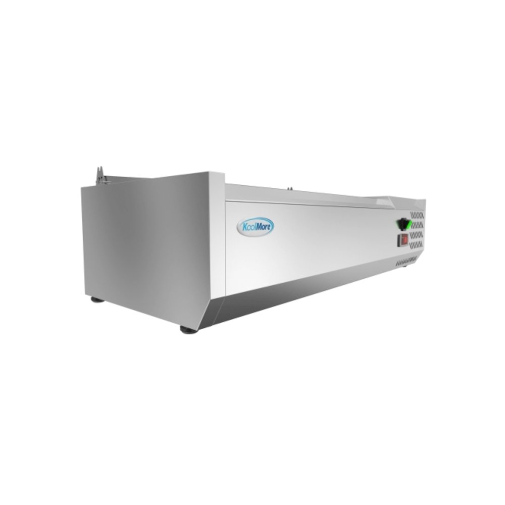 40 in. Three Pan Refrigerated Countertop Condiment Prep Station -. Picture 5