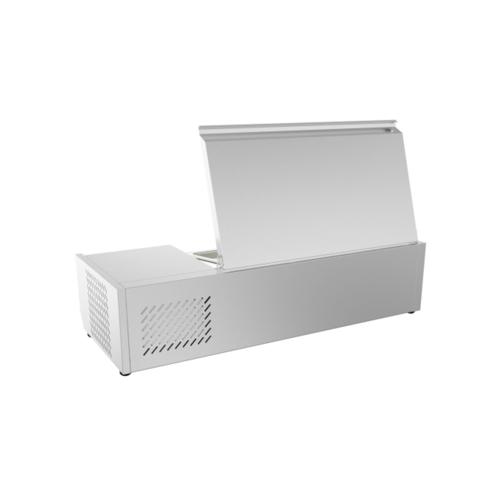 40 in. Three Pan Refrigerated Countertop Condiment Prep Station -. Picture 6