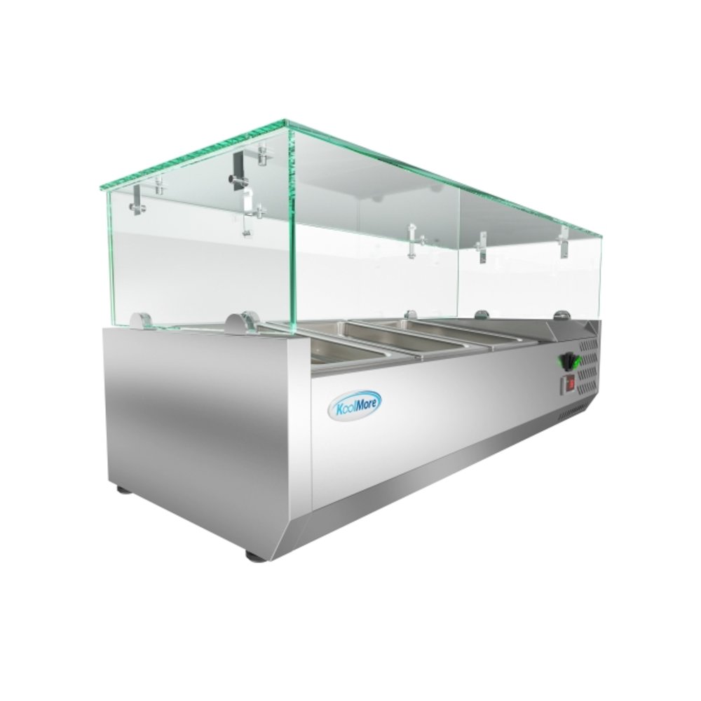 40 in. Three Pan Refrigerated Countertop Condiment Prep Station -. Picture 2