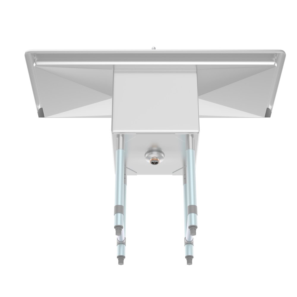 45 in. One compartment Sink with Drainboards and Faucet, Bowl Size 15"x 15"x 12". Picture 5