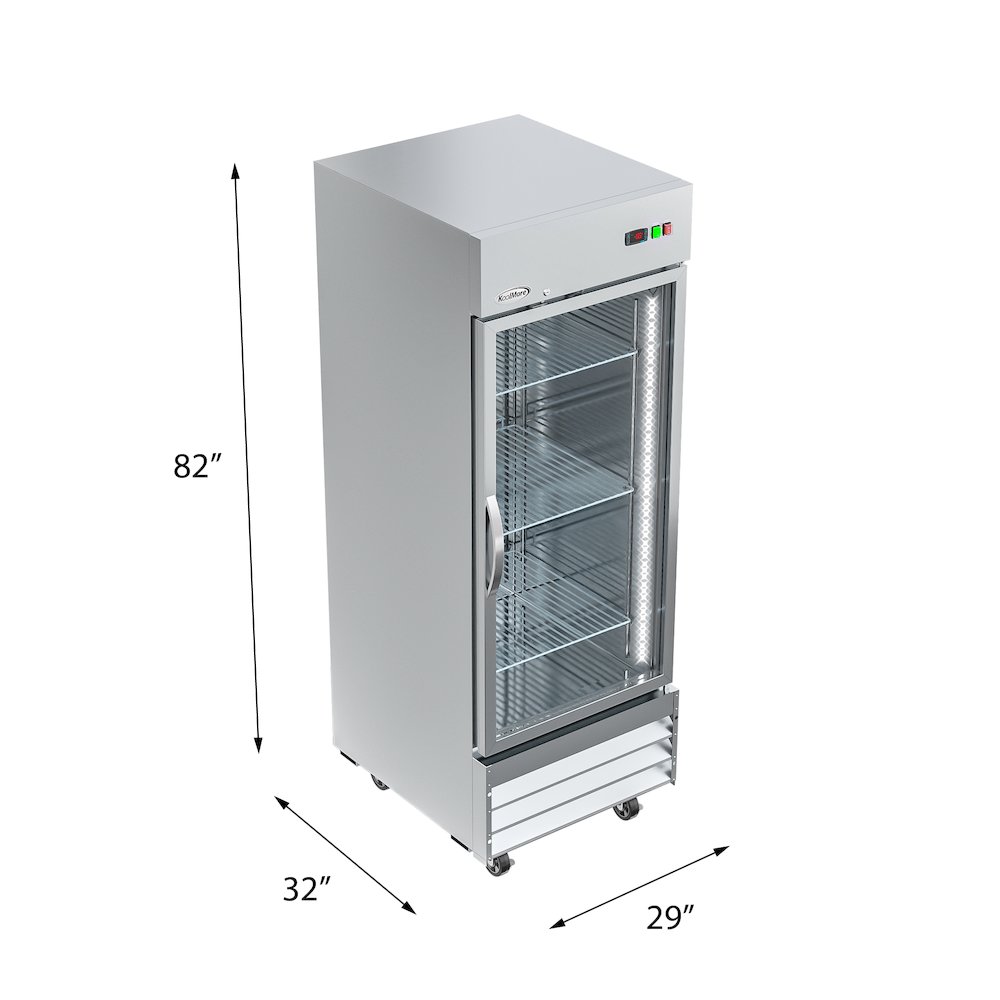 29 in. One Glass Door Reach-In Freezer 23 cu ft.. Picture 5