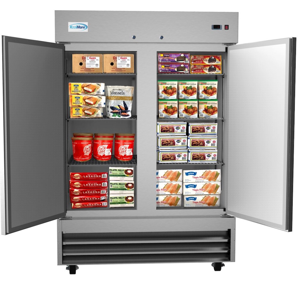 54 in. Two-Door Reach-In Freezer 47 cu ft.. Picture 3