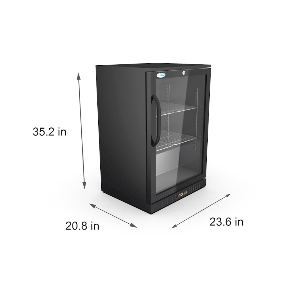 24 in. One-Door Back Bar Refrigerator - 4.1 Cu Ft.. Picture 4